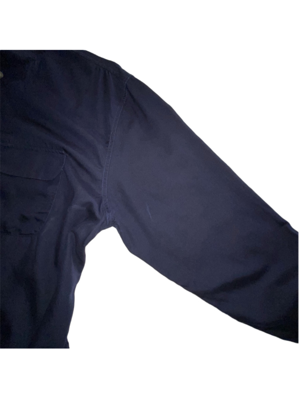 Corridor NYC Mens XL Lyocell Camp Collar Shirt Midnight Navy Button Up - Picture 9 of 9